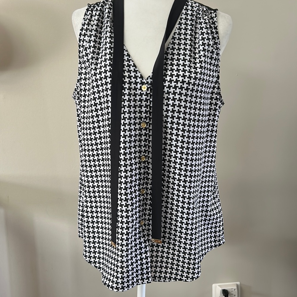 Michael Kors blouse with tie neck